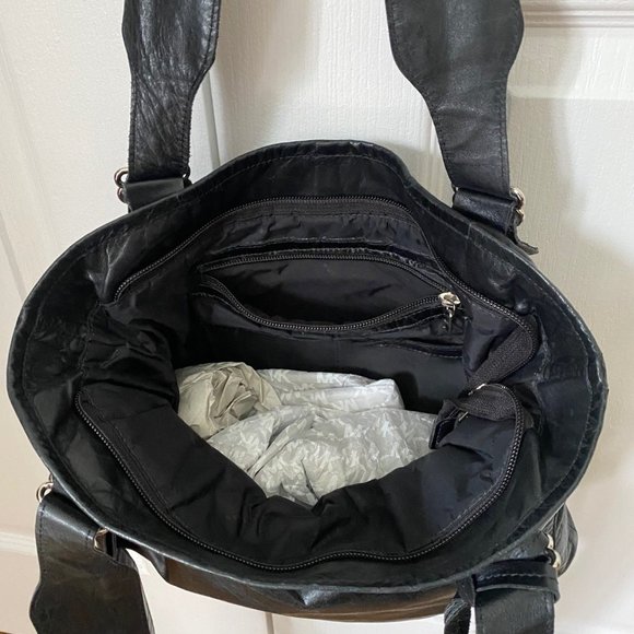 Sac a main Rudsak à bandoulière en cuir noir. - Picture 5 of 11